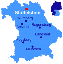 Lage von Bad Staffelstein